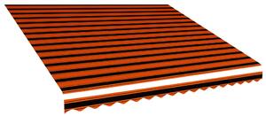 Markisduk orange och brun 400x300 cm