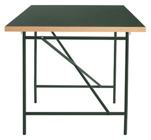 PLEASE WAIT to be SEATED - Eiermann1 Desk / By Egon Eiermann - Skrivbord - Green Linoleum w. Oak Edge / Cedar Green - L200 x W90 x H69 cm