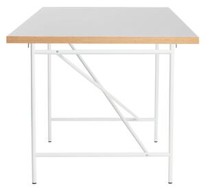 PLEASE WAIT to be SEATED - Eiermann1 Desk / By Egon Eiermann - Skrivbord - White Laminate w. Oak Edge / White - L200 x W90 x H69 cm