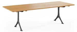 Naver Collection - Thor Table / GM 3030 by Hans Sandgren Jakobsen - Matbord - Oiled Oak / Black sand cast aluminium - L180 x W100 x H74 cm