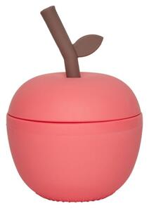OYOY MINI - Apple Cup - Barnens pokal - 405 Cherry Red - W:9 x H:12 cm