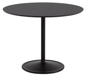 Muuto - Soft Table - Matbord - Black Nanolaminate/Black - H73 x Ø95 cm