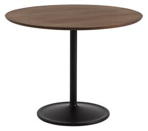 Muuto - Soft Table - Matbord - Dark Oiled Oak/Black - H73 x Ø95 cm