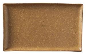 Broste CPH - Eli Square Plate - Tallrikar - Caramel Brown - W12 x L20 x H1,5 cm