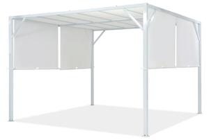 Pergola i metall Santorini 3 x 3 m vit Garden Point