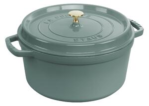 Staub La Cocotte Gryta 28 cm / 6,75 l, Rund, Eukalyptus, Gjutjärn