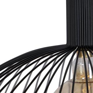 Design hängande lampa rund svart 70 cm - Wire Dos
