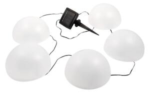 LED RGB solcellsbelysning HEMI LED/0,1W/1,2V 600 mAh IP44 vit