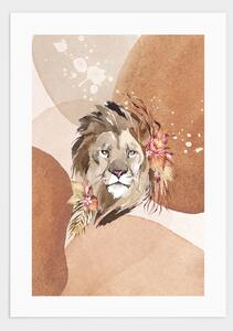 Male lion poster - 21x30