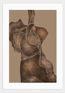 Brown graphic poster - 50x70