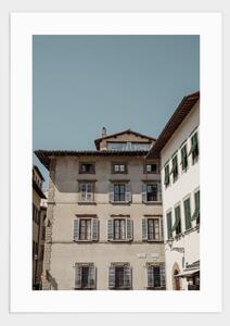 Buildings in Florence poster - 21x30