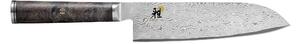MIYABI BLACK 5000MCD67 Santoku Japansk kockkniv 18 cm, Brun-Svart, Fin egg