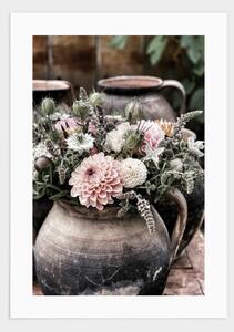 Flowers in pot poster - 50x70
