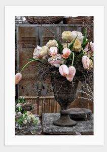 Tulips in vase poster - 30x40