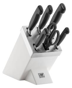 ZWILLING Four Star 7-st, Självslipande knivblock, Vit