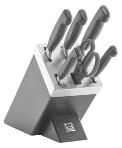 ZWILLING Four Star 7-st, Självslipande knivblock, Svart