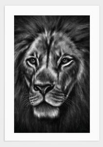 Lion portrait poster - 21x30