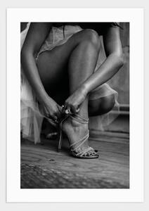 High heels on poster - 70x100