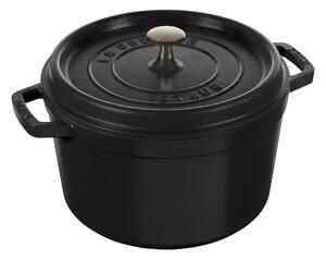 Staub La Cocotte Gryta Djup 24 cm / 4,75 l, Rund, Svart, Gjutjärn