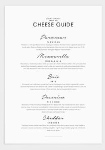 Cheese guide poster - 30x40