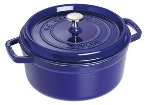Staub La Cocotte Gryta 26 cm / 5,25 l, Rund, Mörkblå, Gjutjärn