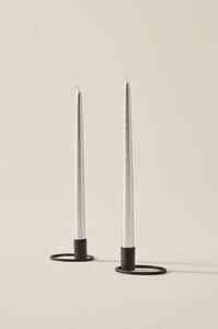 VICKAN METALLIC antikljus 2-pack - höjd 35 cm