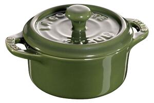 Staub Ceramique Minigryta 10 cm, Rund, Basilika-Grön, Ceramic