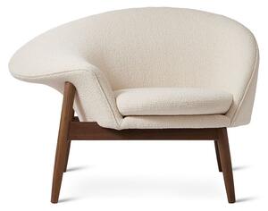 Warm Nordic - Fried Egg Chair / Smoked Oak - Fåtölj - Barnum 24 (Cream) - L99 x W68 x H68 cm