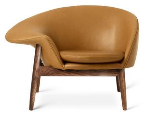 Warm Nordic - Fried Egg Chair / Smoked Oak - Fåtölj - Vitoria (Cognac) - L99 x W68 x H68 cm