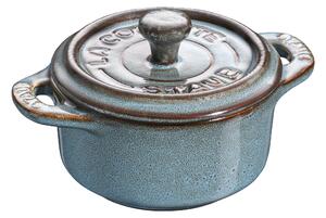 Staub Ceramique Minigryta 10 cm, Rund, Antik turkos, Ceramic