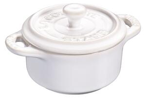 Staub Ceramique Minigryta 10 cm, Rund, Elfenben-Vit, Ceramic