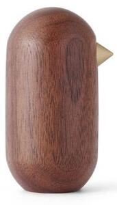 Normann Copenhagen - Little Bird 7 cm - Figur - Walnut - H7 x Ø3,8 cm