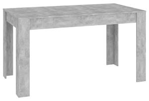 Matbord betonggrå 140x74,5x76 cm konstruerat trä