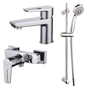 Cersanit S952-004 Duschset med MILLE blandare, blank krom