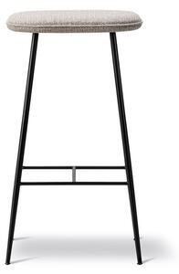 Fredericia Furniture - Spine Metal Stool 1936 by Space Copenhagen - Barstol - Savanna 242 / Black Steel - W42,5 x D35 x H74 cm