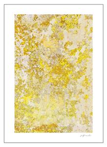 Poster & Frame - Yellow Stone Structure - Affisch - Yellow - A3