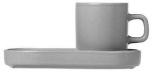 Blomus - Set of 2 Espresso Cups - 4 pcs. - Pilar - Mugg - Mirage Grey - H: 6 x W: 7,5 x Ø: 5 cm, V: 50 ml