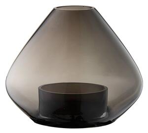 AYTM - Uno kombineret lanterne og vase - Vas - Black - Ø25,9 x H21 cm