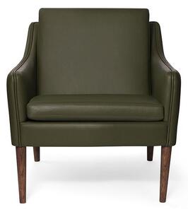 Warm Nordic - Mr. Olsen Chair - Fåtölj - Challenger 258 (Pickle Green) - L81 x W79 x H78 cm