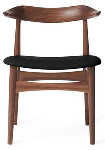 Warm Nordic - Cow Horn Chair - Matstol - Prescott 207 (Black) - L55 x W49 x H74 cm