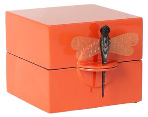 Box lack med trollslända liten orange