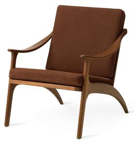Warm Nordic - Lean Back Chair - Fåtölj - Nabuk Leather (Terra) - L68 x W80 x H78 cm