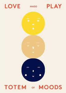 Paper Collective - Posters by All The Way To Paris / Paper Collective - Affisch - Totem of Moods - 50x70 cm