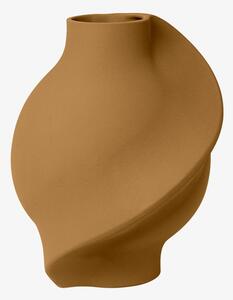 Louise Roe - Caramic Pirout vase - Vas - Sanded Ocker - Ø7 x Ø21 x H22 cm