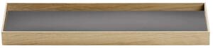 Gejst - Frame Tray - Bricka - Small / Warm Grey, Oak - h2,2 x d11,1 x w32,4 cm