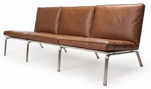 NORR11 - MAN 3-Seater Sofa - Soffa för 3 personer - L197 x W74 x H75 x SH37 cm - Premium Leather - Black 41599
