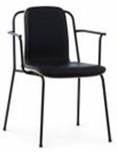 Normann Copenhagen - Studio Armchair / Front Upholstery - Matstol - Ultra Leather - H81 x L60 x D57,5 x SH44 cm