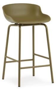Normann Copenhagen - Hyg Barstol by Simon Legald - Barstol - Olive - 75 cm