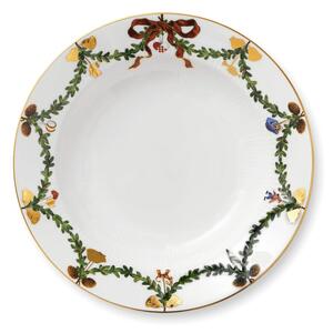 Royal Copenhagen - Star Ribbed Christmas - Plates - Tallrikar - Deep Plate Large - 24 cm