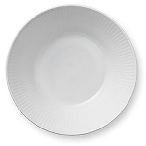 Royal Copenhagen - White Fluted - Deep Plate - Platta - 17 cm - Ø17 x H4,8 cm